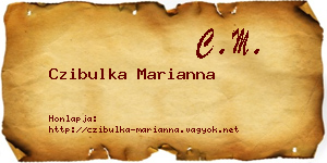 Czibulka Marianna névjegykártya